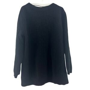 Talbots Solid Black Cashmere Sweater Long Sleeve Girls Size Medium